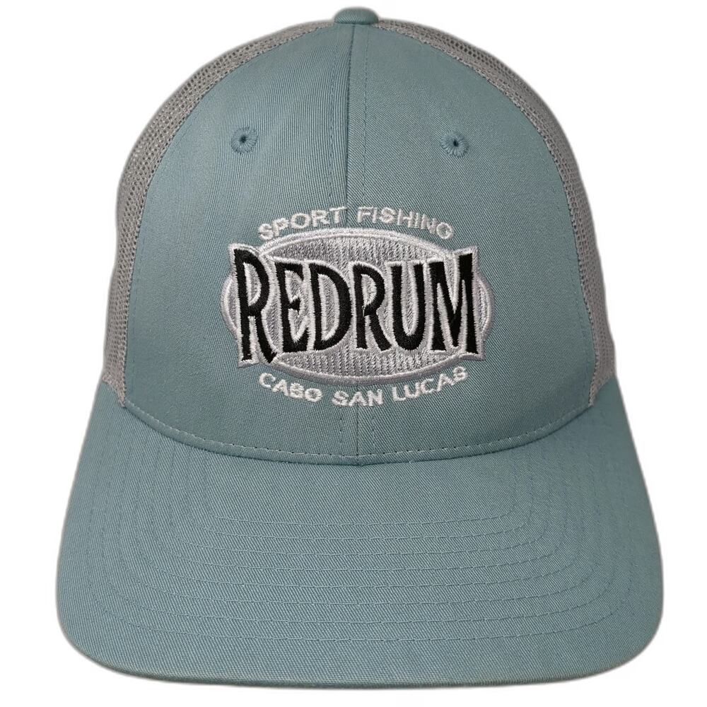 Richardson Trucker Hat Blue L Mesh Snapback Redrum Sport Fishing Cabo San Lucas